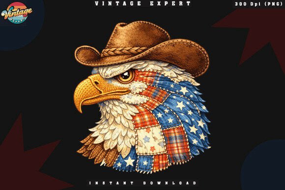 4th of July Western Eagle Crochet Yarn: A Bold Americana Design for Creative Projects