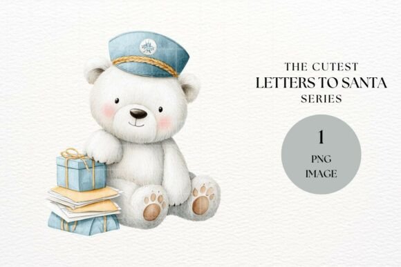 Christmas Bear Mail Clipart: A Versatile Design Solution for Festive Projects