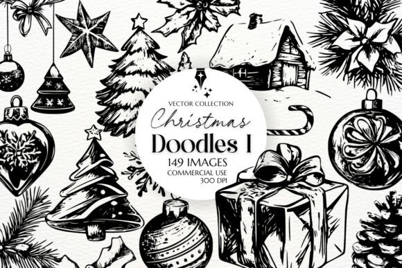Christmas Doodles I – SVG PNG Clipart: A Practical Toolkit for Holiday Design Projects