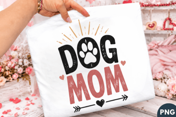 Dog Mom Simple Dog Lover T-shirt PNG: A Versatile Design for Creative Makers