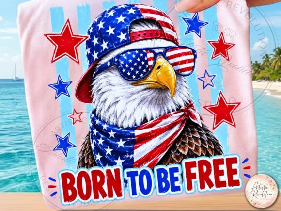 Funny 4th of July PNG Patriotic Eagle Designs
