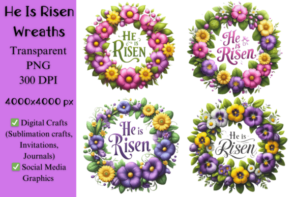 He Is Risen Floral Wreaths: A Practical Design Resource for Easter Projects
