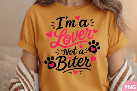 How the I'm a Lover Not a Biter T-shirt PNG is Reshaping Creative Merchandise Design