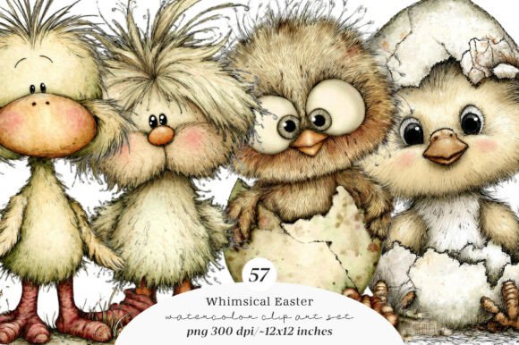 Whimsical Easter Clipart for Creative Projects